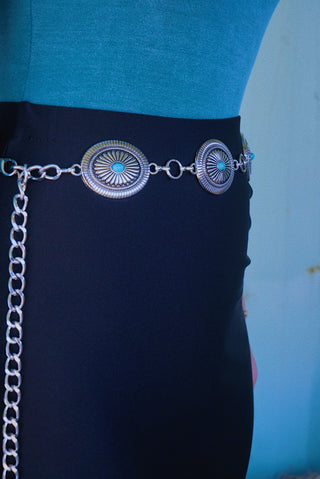 Silver Concho Belt