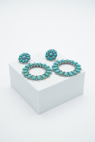 Turquoise silvestre  Earrings