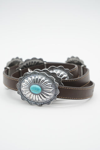 Concho belt with Leather