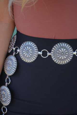 "Olivia" Engraved Concho Belt