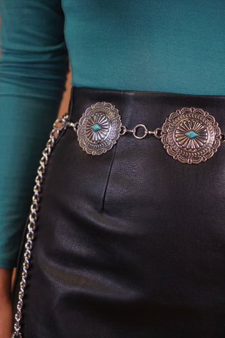 Turquoise Concho Belt