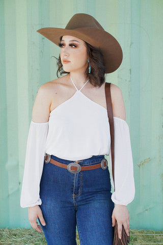 Sheer White Blouse